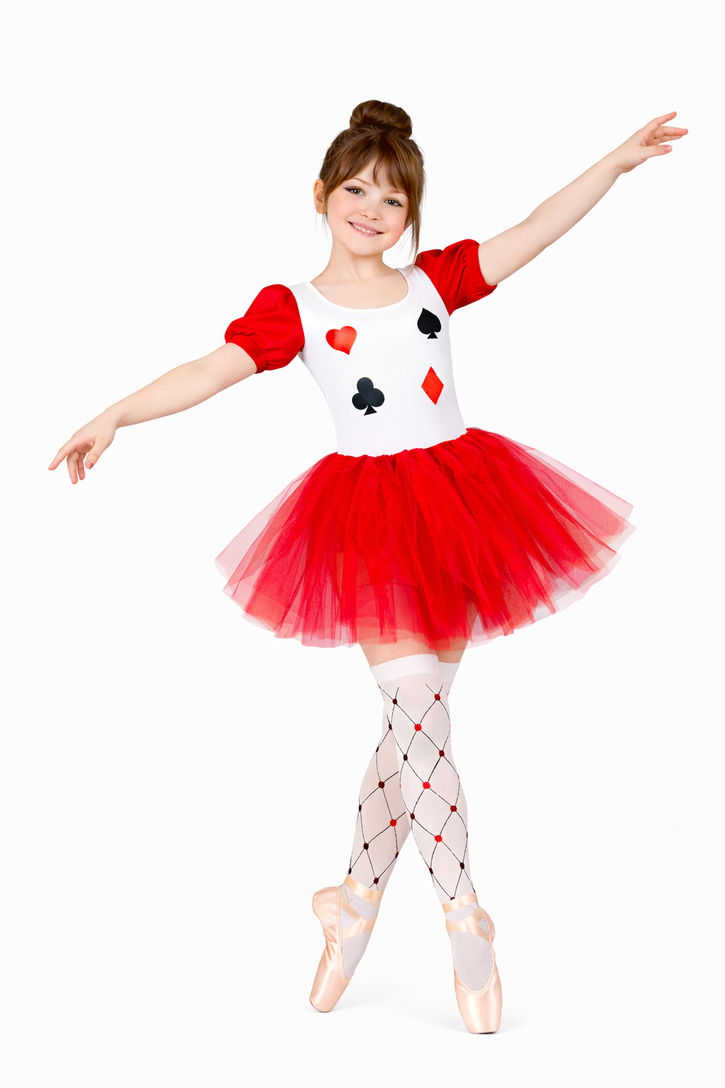 BODY CARTA DA GIOCO ROSSO BAMBINA